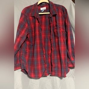 Womens Columbia flannel with extra buttons
